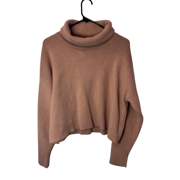 Lulus tan relaxed cowl neck top size M - Picture 4 of 7